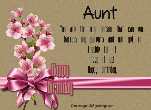 cute ways to say happy birthday to your aunt