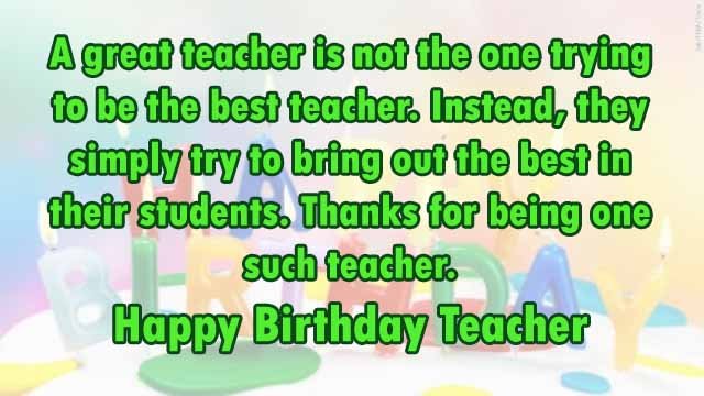 26 Best Teacher Birthday Wishes With HD Wallpapers - Wish Me On