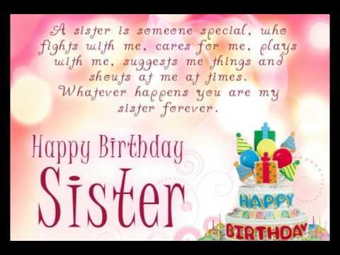 A Sister Is Someone Special Sister Birthday Wishes