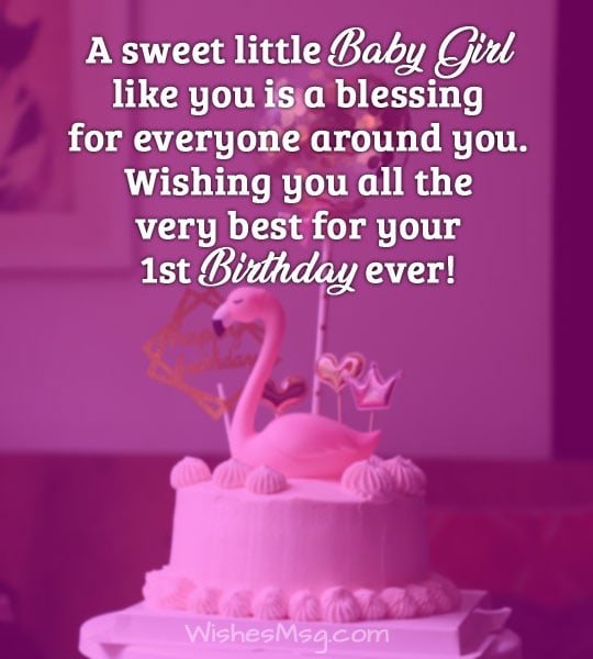 A Sweet Little Baby Baby Girl Birthday Wishes