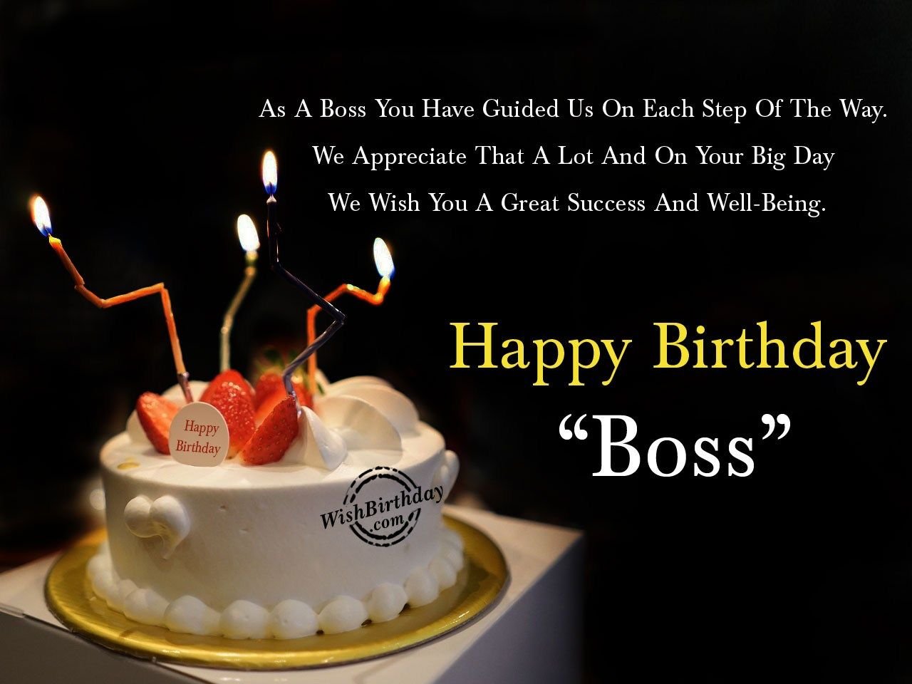 As A Boss You Boss Birthday Wishes