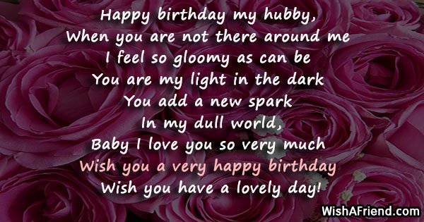Happy Birthday My Hubby Husband Birthday Wishes