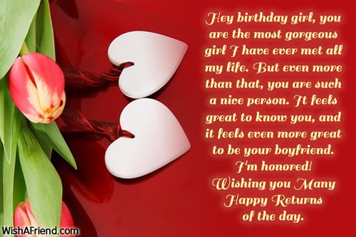 Hey Birthday Girl You Girlfriend Birthday Wishes