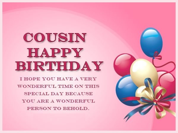27 Outstanding Cousin Birthday Wishes Direct From Heart - Wish Me On