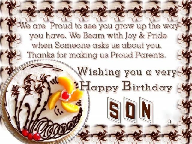 We Are Proud To See Parents Birthday Wishes