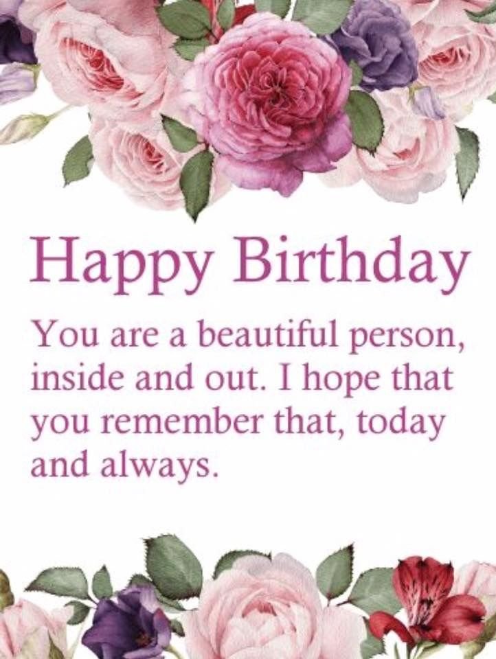 You Are A Beautiful Person Someone Special Birthday Wishes