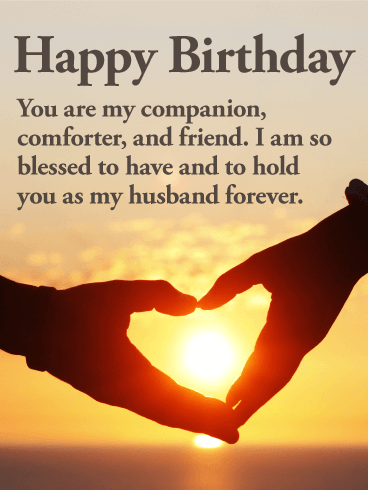 You Are My Companion Husband Birthday Wishes