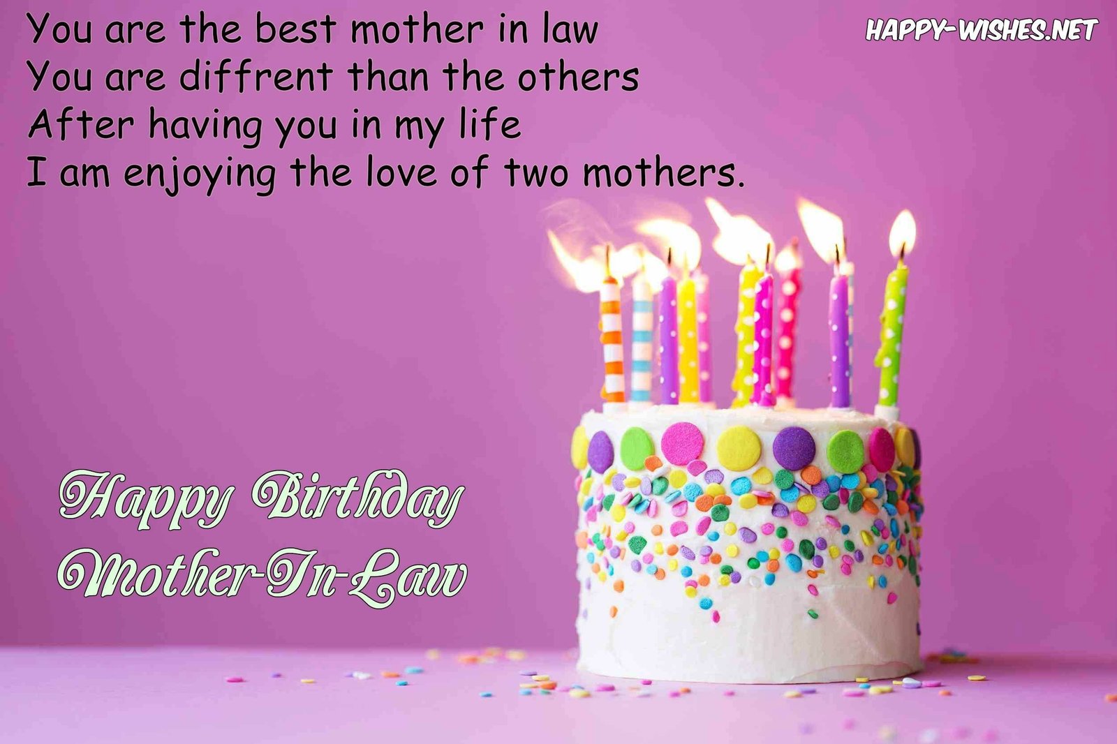 You Are The Best Mother In Law Birthday Wishes
