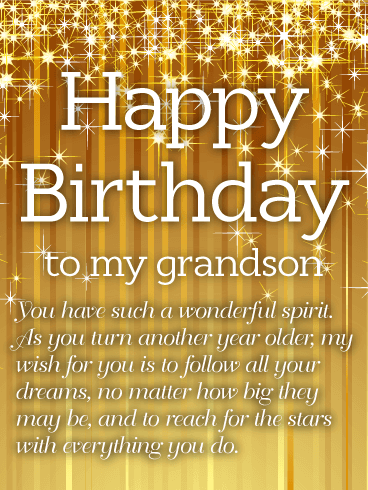 26 Lovely Grandson Birthday Wishes With Cute Greetings - Wish Me On