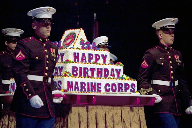 Big Cake For Marine Corps