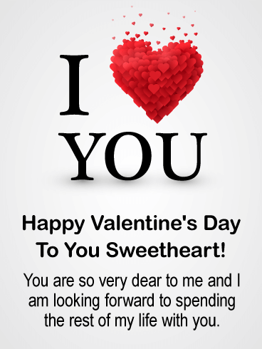 I Love You Happy valentines Sweethearts