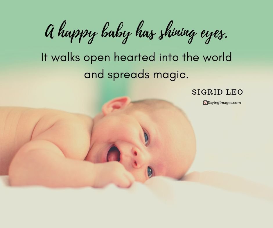 A Happy Babys Has Shining Eyes