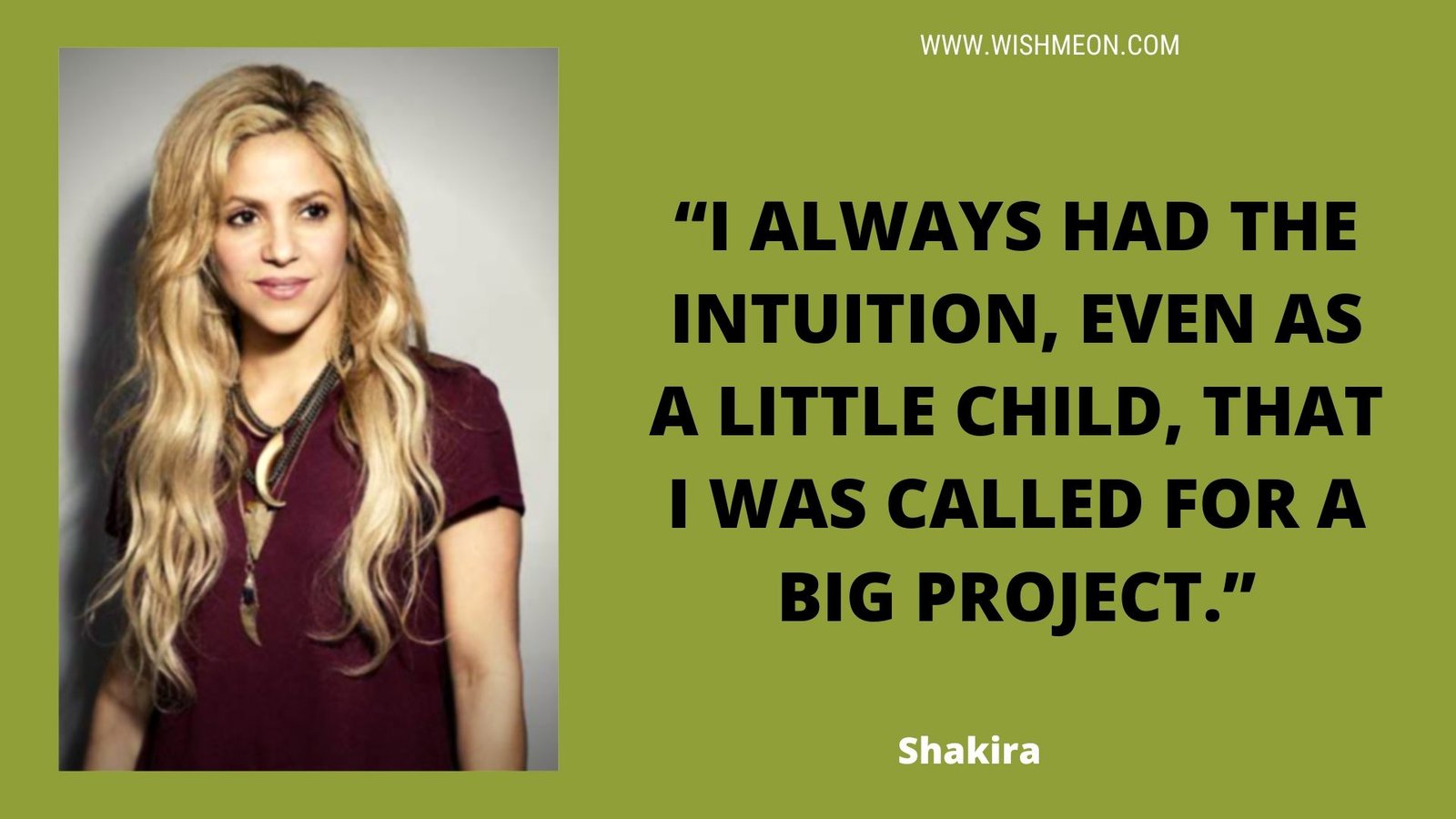 Top Ten Shakira Inspirational Success Quotes Images - Wish Me On