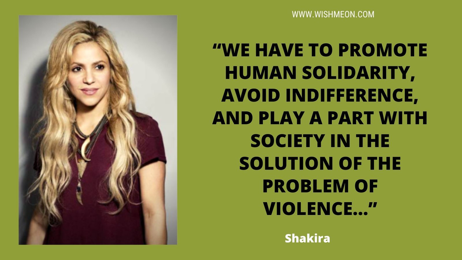 Top Ten Shakira Inspirational Success Quotes Images - Wish Me On