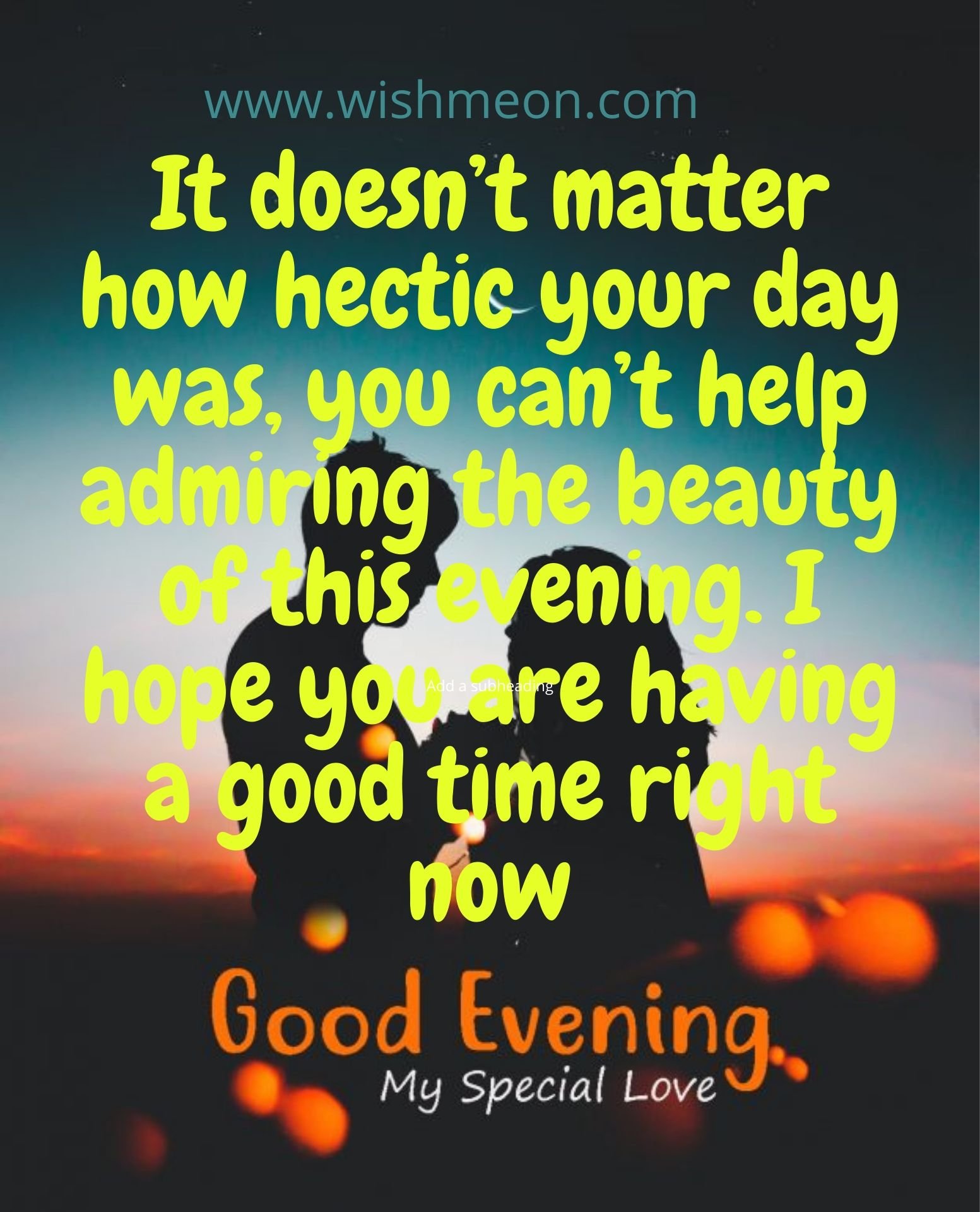 33 Good Evening Messages Quotes and Images for Friends Wishes - Wish Me On