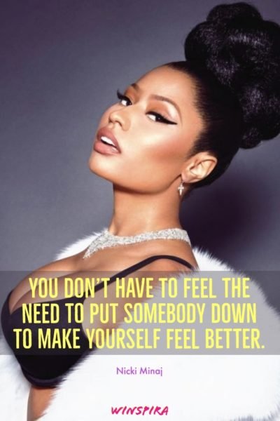 16 Best Nicki Minaj Success Motivation Quotes & Photos - Wish Me On