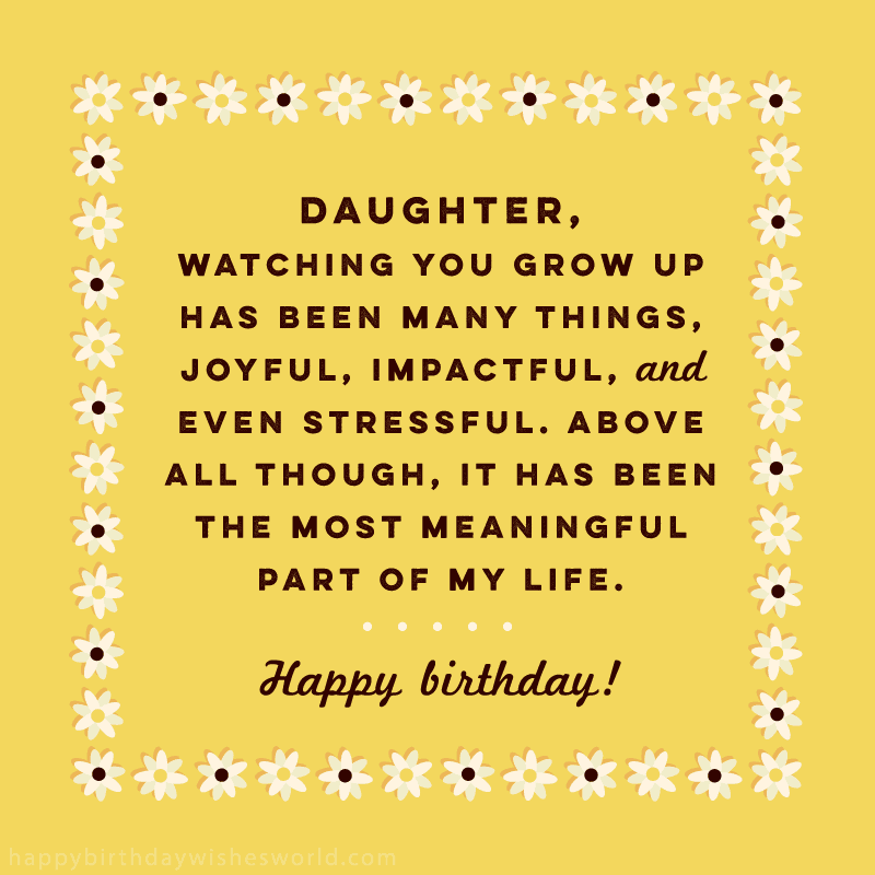 Best Daughter Birthday Greetings And Quotes Wishes Images