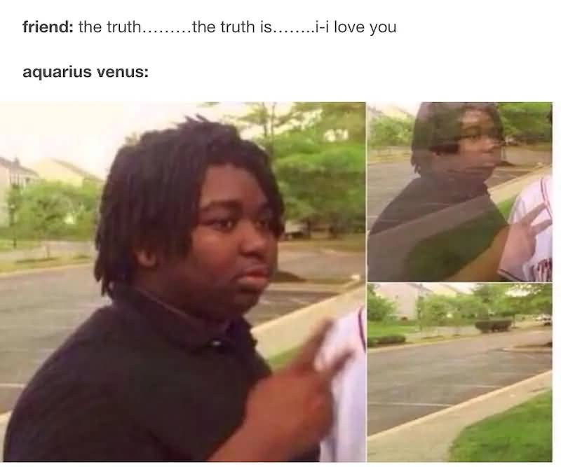 Friend The Truth Venus Aquarius Meme