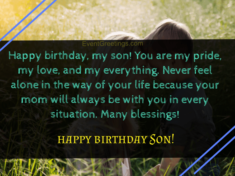 Son Birthday Wishes And Lovely Quotes With Images