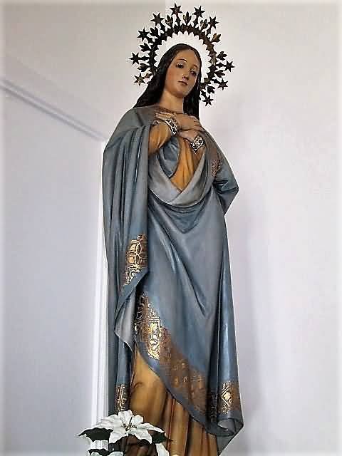 Wonderful Statue Hand On Chest Feast of the Immaculate Conception Wishes