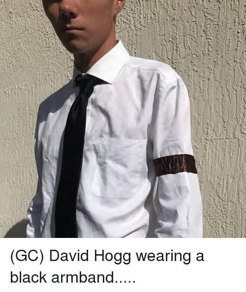 David Hogg Wearing A Armband Meme